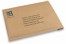 Luftpolstertaschen aus Papier mit Wabenstruktur - Beispiel mit Aufdruck | Couvertsbestellen.ch
