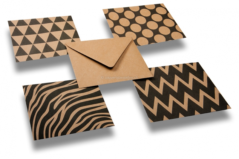 Dekorative Kraftpapier-Couverts