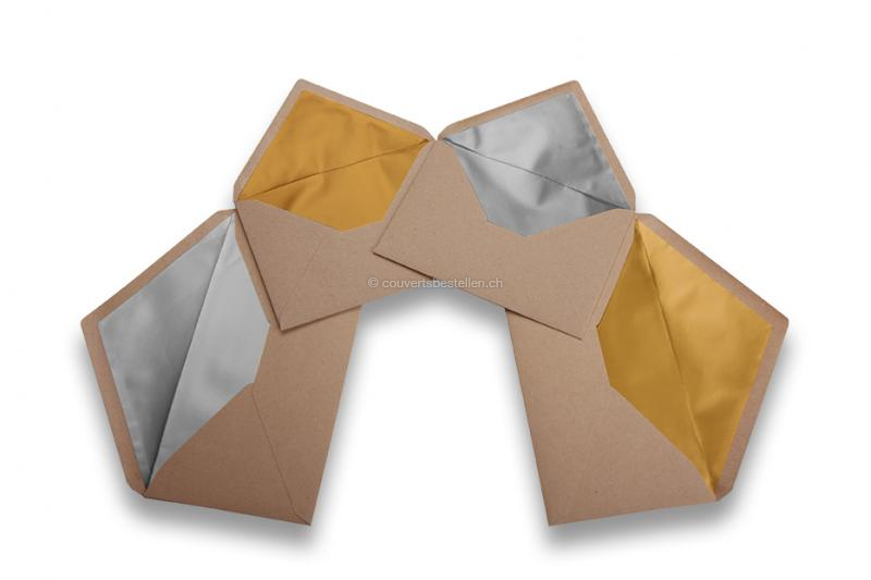 Couverts aus Kraftpapier mit Innenfutter