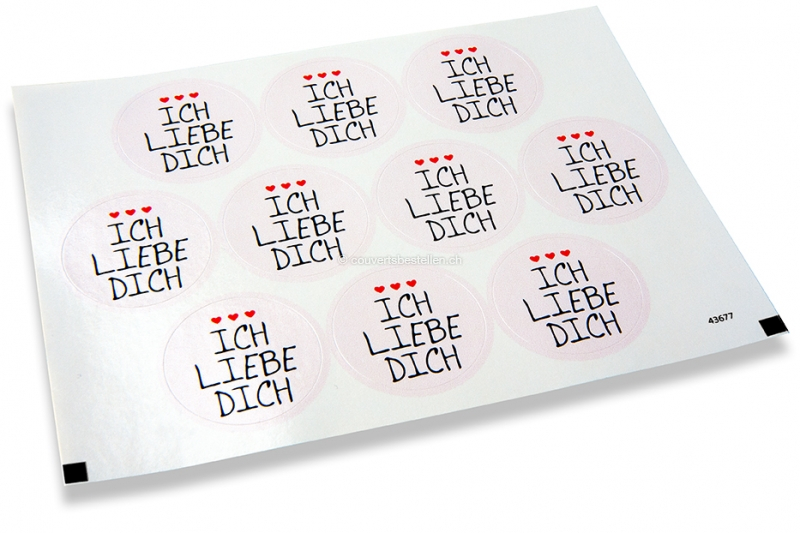 Liebe-Verschlusssiegel - Ich liebe dich