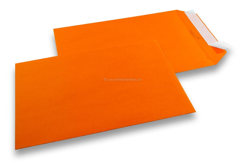 Farbige Couverts Papier - Orange, 229 x 324 mm 