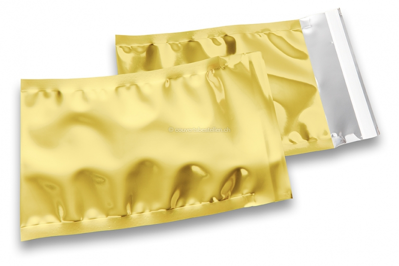 Goldene Metallic Foliencouverts - 114 x 162 mm