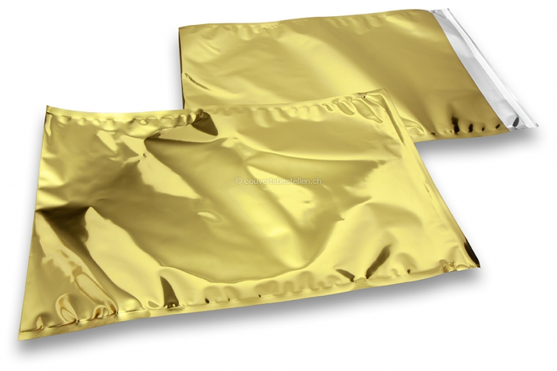 Goldene Metallic Foliencouverts - 320 x 430 mm