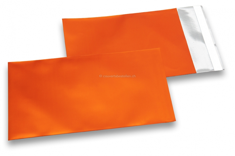 Orange Foliencouverts matt metallic farbig - 114 x 162 mm