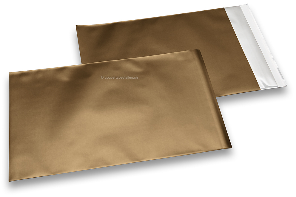 Bronzene Foliencouverts matt metallic farbig - 230 x 320 mm
