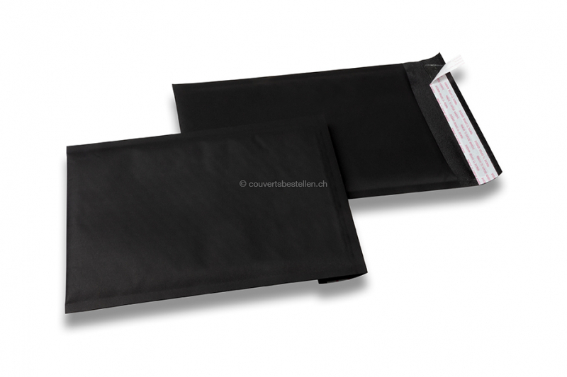 Luftpolstertaschen schwarz - 180 x 250 mm, 160 Gramm