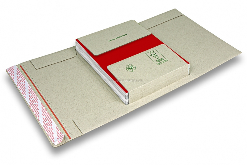 Buchverpackung Variofix aus Graspapier