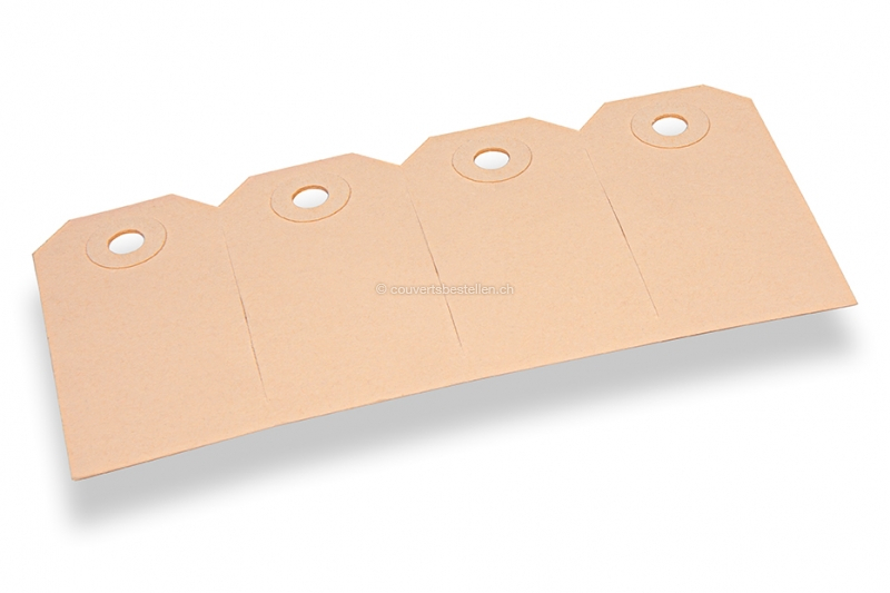 Etiketten aus Karton - Braun 35 x 70 mm