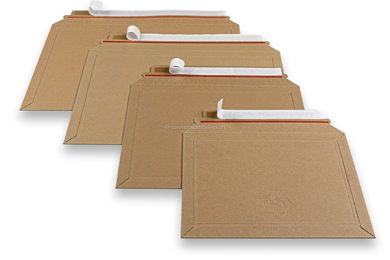 Braune Karton- Versandtaschen