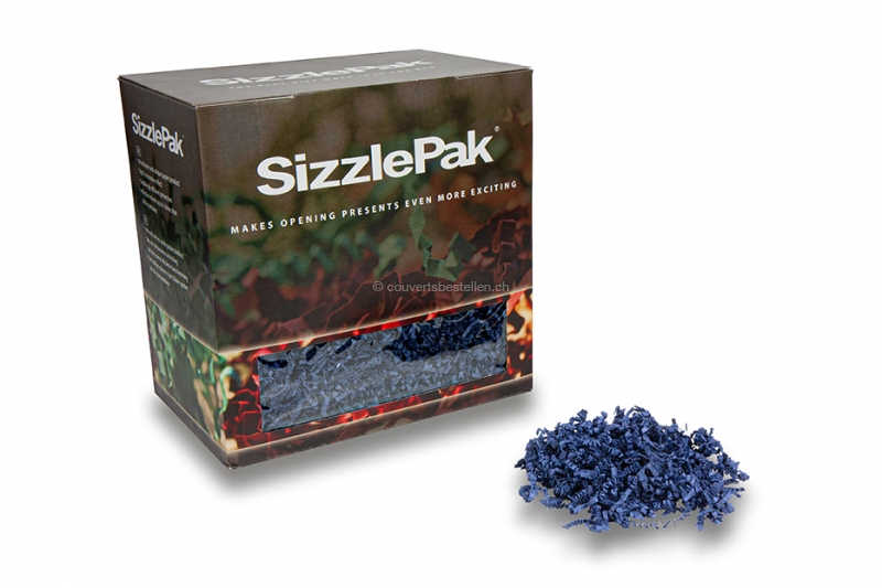 Füllmaterial SizzlePak - Dunkelblau (1.25 kg), 80 Gramm papier
