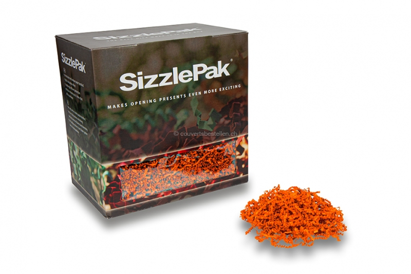 Füllmaterial SizzlePak - Orange (1.25 kg), 80 Gramm papier