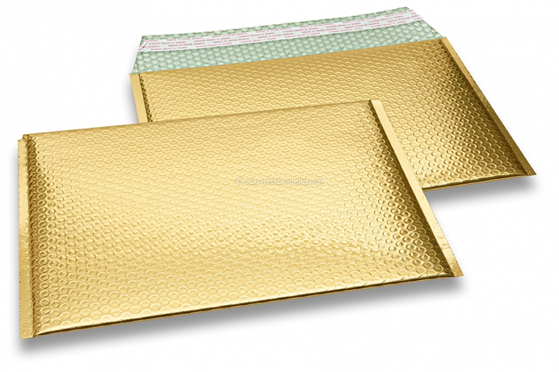 Luftpolstertaschen metallic umweltfreundlich - Gold 235 x 325 mm