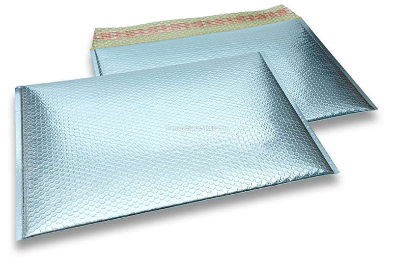 Luftpolstertaschen metallic umweltfreundlich - Eisblau 320 x 425 mm