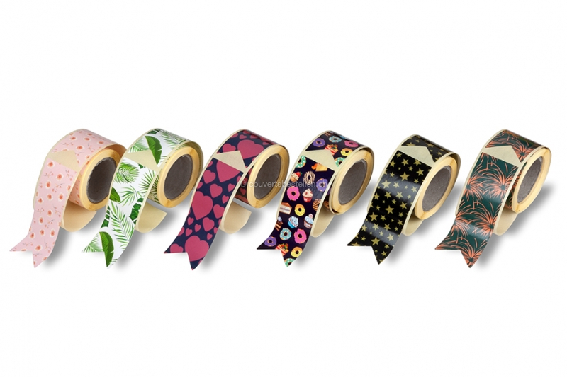 Bedruckte längliche Verschlusssiegel