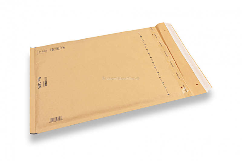 Braune Luftpolstertaschen (80 Gramm) - 270 x 360 mm (H18)