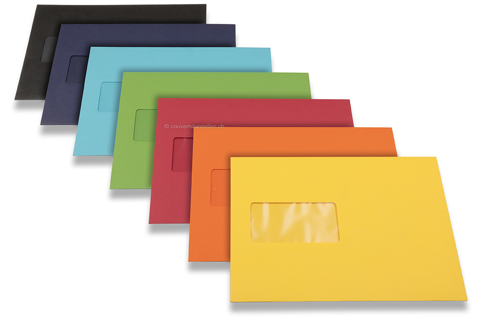 Fenstercouverts farbig