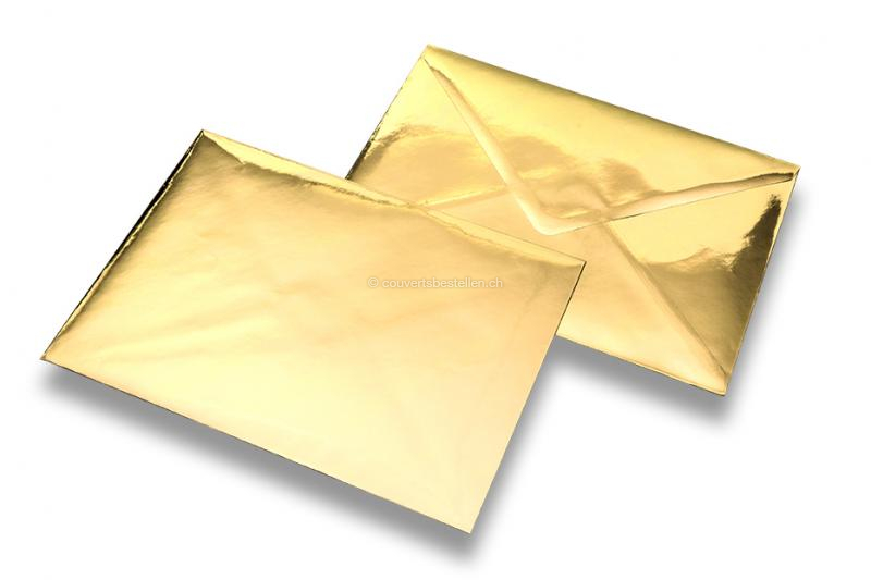 Gold Metallic glänzende Couverts