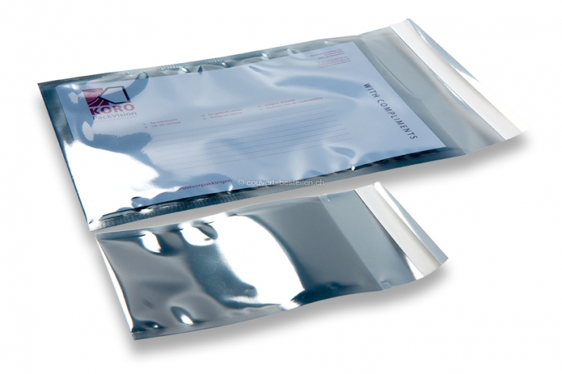 Foliencouverts halbtransparent silbergrau