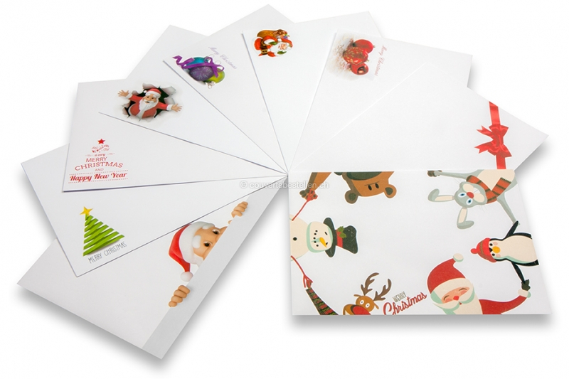 Kerstkaart enveloppen - compilatie