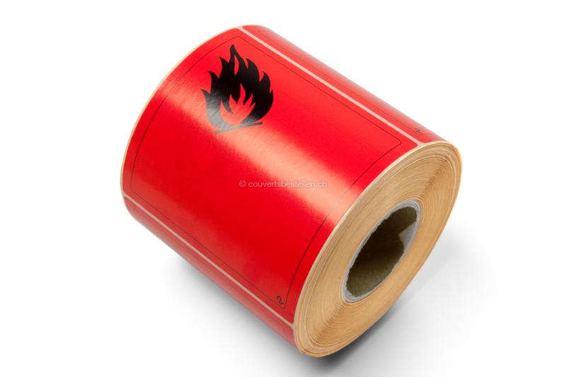 Warnetiketten - Leicht entflammbar