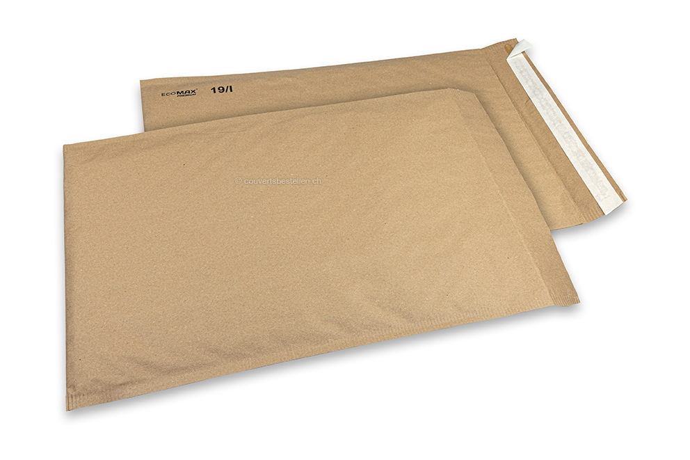 Luftpolstertaschen aus Papier – Ecomax - 300 x 445 mm, 19/I, Braun