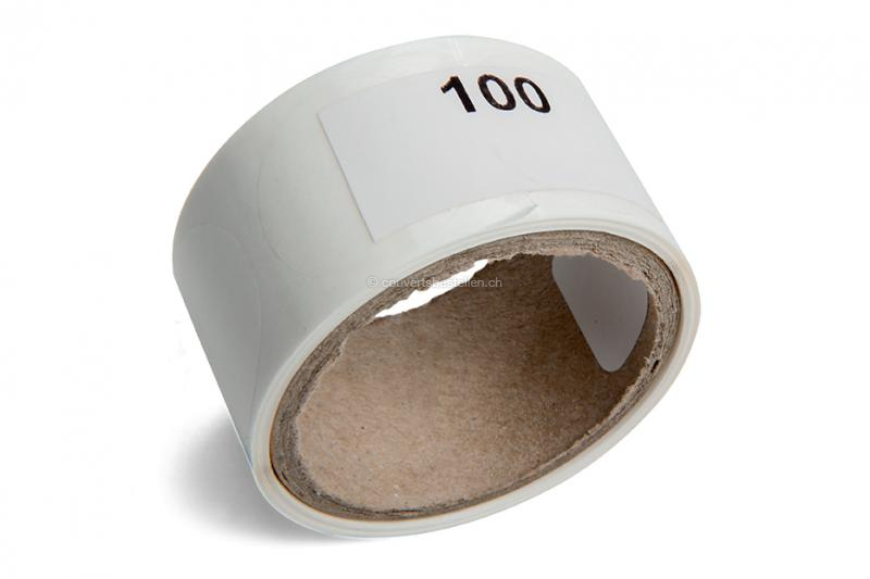 Transparente Verschlussiegel - pro Rolle